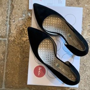 Boden Black Suede 3 inch Heals